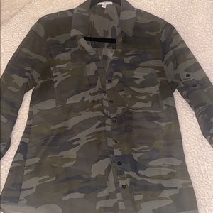 Camp sheer button up